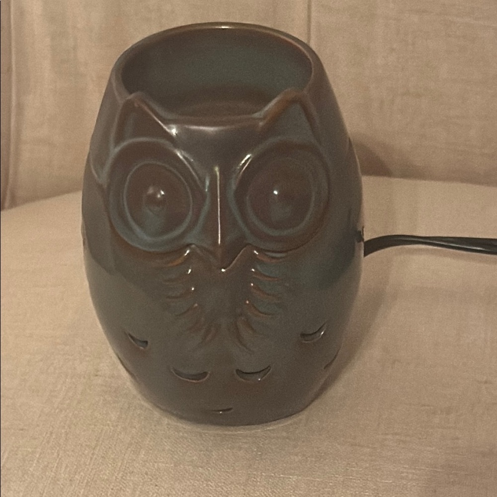 PartyLite Owl Art Warmer - Brown